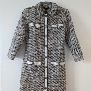 Maje Black/White/Pink Tweed Dress - NWT!